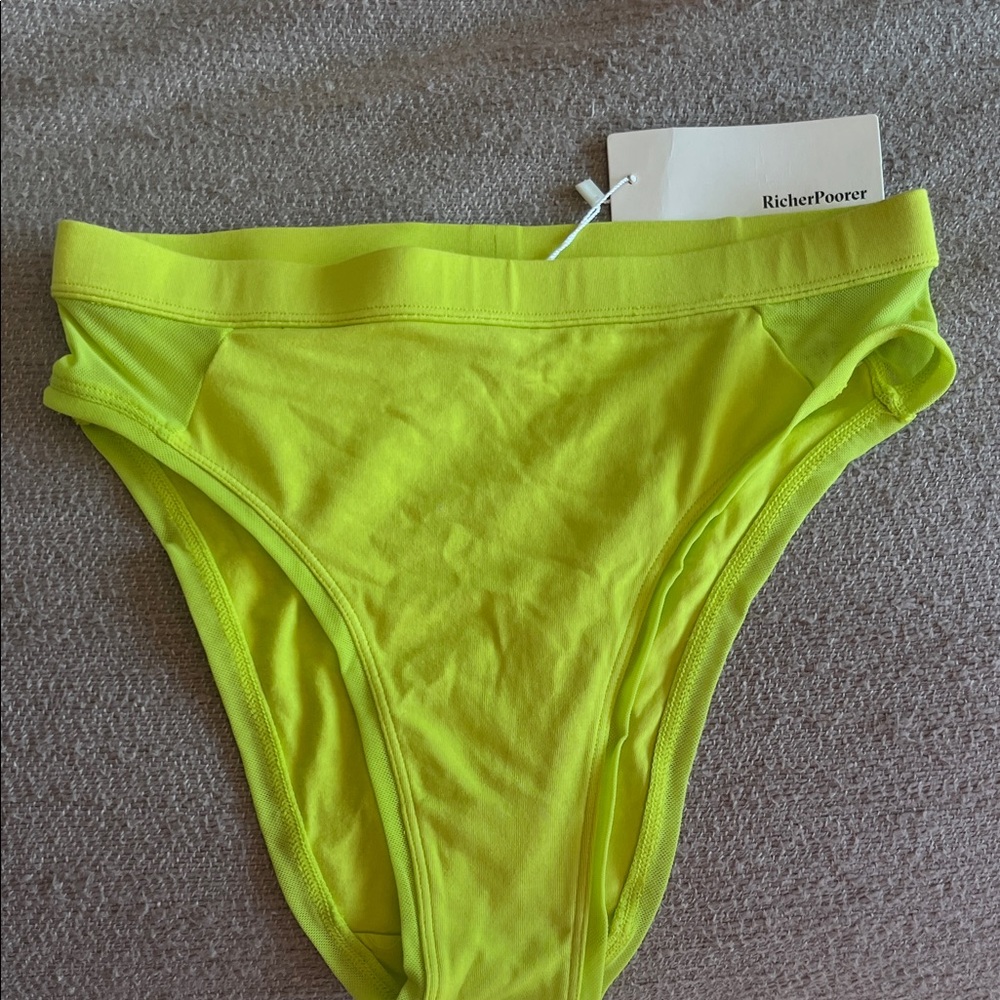 Richer Poorer High Cut Brief in Neo Lime
